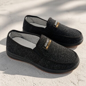 NWOB Men's Sport Canvas Slip-on Loafers Size EU42 US 9